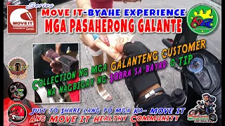 MOVE IT-BYAHE EXPERIENCE | COLLECTION VIDEOS | MGA CUSTOMER NA MALAKAS MAG TIP |  BUHAY MCTAXI RIDER