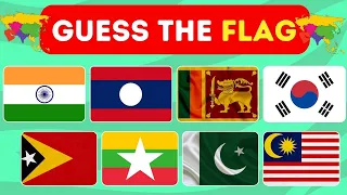 Guess The Flag Quiz 🚩 | All 49 Asian countries Flag Quiz