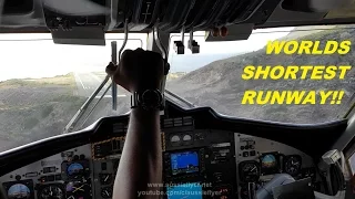 St Maarten to Saba:  Winair DHC-6 Twin Otter  (World's Shortest Runway!)