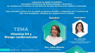 CONFERENCIA: VITAMINA D3 Y RIESGO CARDIOVASCULAR