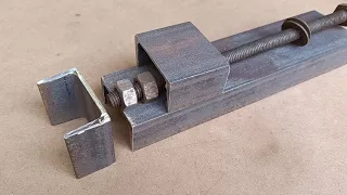 DIY New Metal Bench Vise / Making  A Heavy Duty Metal Bench Vise For Workshop / Drill Press Vise