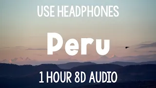 Fireboy DWL & Ed Sheeran - Peru | 1 Hour (8D Audio)