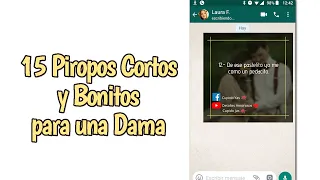 15 Piropos Cortos y Bonitos para una Dama