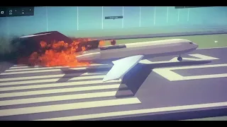 Boeing 727 crash besiege