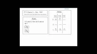 LSAT Logic Game 3.3 (December 1991 -- Game 4) -- Questions 17, 18 and 19