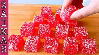 Gummy Candy Without Gelatin & Agar Agar | Homemade Jelly Candy | Jujubes Recipe | Zaika Kitchen🌹