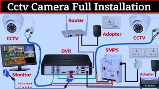 Installing surveillance cameras and connecting them to a DVR | CCTV Camera Installation