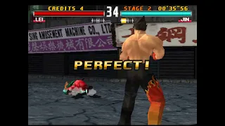 Perfect EWGF from Jin in Tekken 3 Arcade on MAME