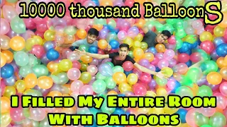 We Filled My Entire Room With 10000 Balloons