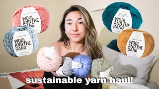 sustainable yarn for summer | wool and the gang haul!