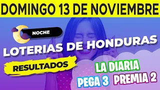 Sorteo 9PM Loto Honduras La Diaria Pega 3 Premia 2 Domingo 13 de Noviembre del 2022 | Ganador 😱🤑💰💵