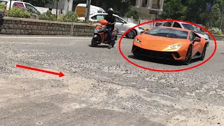 New Lamborghini On Hyderabad Roads / Acceleration / India 2019