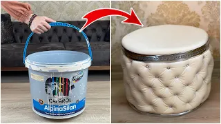 The Most Beautiful Recycling Idea in the World with a Plastic Paint Bucket