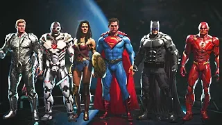 Injustice 2 - All Justice League Movie Gear + Intros, Clash Quotes and Super Moves