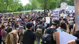 Peaceful protesters on Boston Common call for real change as local leaders discuss reform