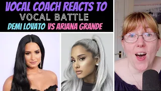 Vocal Coach Reacts to Demi Vs Ariana - TMYLM Tour Vs Sweetener Tour (Upper Belts) VOCAL BATTLE