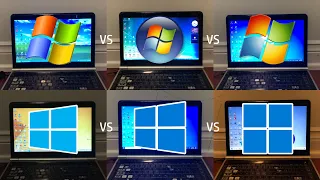 Windows XP vs Vista vs 7 vs 8.1 vs 10 vs 11 - Speed Test