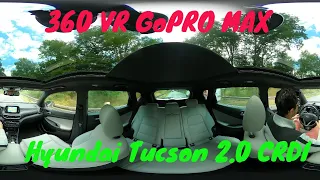 Hyundai Tucson 2.0 CRDI 48V 185 HP GoPro Max 360 VR 4K POV - test drive