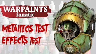 Testing WARPAINTS FANATIC METALLICS and EFFECTS from The Army Painter