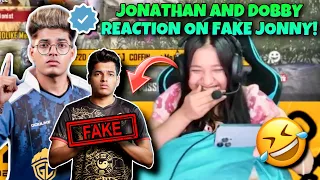 Jonathan Reaction On Fake Jonathan 😂 | DOBBY Priceless Reaction On Fake Jonny❤️🤭