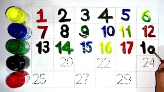 1 to 100,One two three, 1 to 100 counting, ABC, ABCD, 123,Numbers, learn to count, national school