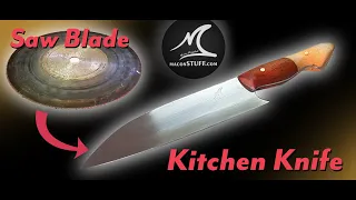 Made a Kitchen Knife out of an old Saw Blade
