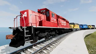 Crazy High Speed Train Crashes #64 - Beamng drive | Dancing Cars