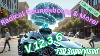 Round and Round We Go: Tesla FSD 12.3.6 Tackles Bellingham's Roundabouts!