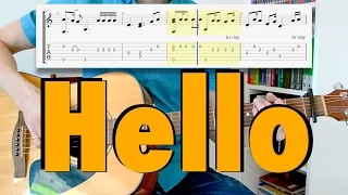 Adele - Hello (fingerstyle cover, tab)