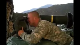 Javelin missile destroys Taliban position