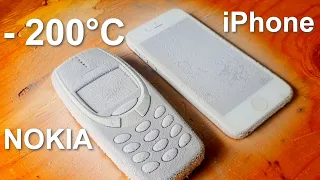 NOKIA 3310 И IPHONE В ЖИДКОМ АЗОТЕ кто выживет