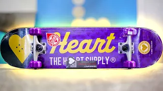 DON'T BREAK THE TARGET HEART SUPPLY SKATEBOARD!