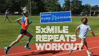 Mile repeats in Michigan!! (feat Parker Stinson) | ENDURE ep. 10