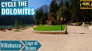 Dolomites: Lago di Braeis / Pragser Wildsee from Villabassa - Indoor Cycling Video without Telemetry