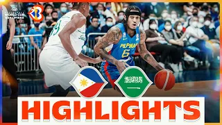 🇵🇭 PHI - 🇸🇦 KSA | Basketball Highlights - #FIBAWC 2023 Qualifiers