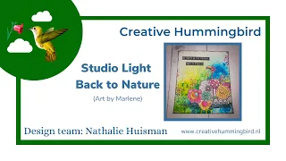 Mixed media pagina met "Back to Nature" collectie van Studio Light/Art by Marlene