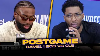 Celtics/Cavs Postgame, Brown, Tatum, Mitchell, Coaches Reactions | 2024 ECSF, GM1