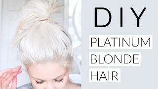 DIY Icy White Platinum Blonde Hair Tutorial