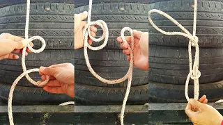 HOW TO TIE A COMMON TRUCKER'S HITCH. #knots