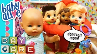👶Baby Alive Daycare! We BABYSIT BABIES Today! But Baby Alive Liam gets the other kids in trouble!