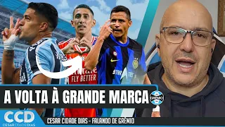Di Maria e Alexis Sanchez e a nova busca do Grêmio por uma grande marca