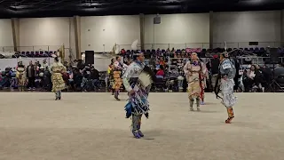 Jr. Women's Jingle Dress @ Durant powwow 2023 | groups 1&2 | back-to-back songs | Saturday night