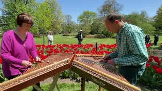 Mary Lynn Michal & Ken Kolodner - Hammered Dulcimer Medley, Sherwood Gardens, Baltimore MD