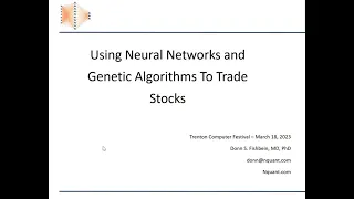 Stock Trading Using Neural Networks and Genetic Algorithms - TCF 2023, track 4