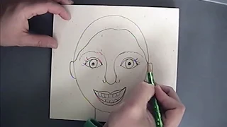 Teaching Kindergarten how to draw a self portrait