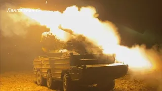 Night launches of Osa-AKM missiles in Ukraine