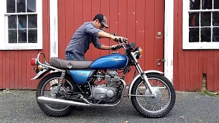 1977 Kawasaki KZ400 Cold Start