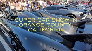 Super Car show in OC with Koenigsegg, Ferrari, Lamborghini, McLaren, Porsche, Acura NSX, Ford GT