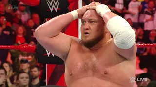Kurt Angle Vs Samoa Joe full match - WWE Monday Night Raw 25th March 2019 Highlights