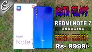 Redmi Note 7 Unboxing & First Look "POWERFUL" Performance, "WEAK" Design 🔥🔥🔥